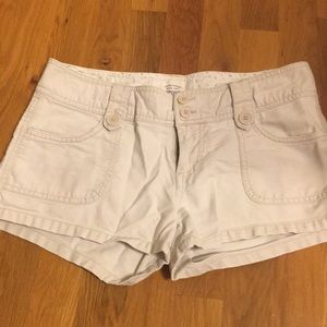 Aeropostale beige shorts. Size 3/4